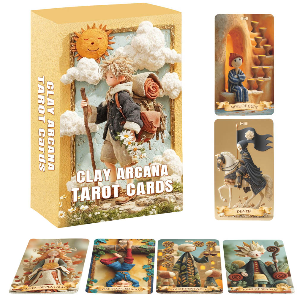 Jeu de 78 cartes de tarot, jeu - Tarot Deck With Guidebook avis et prix