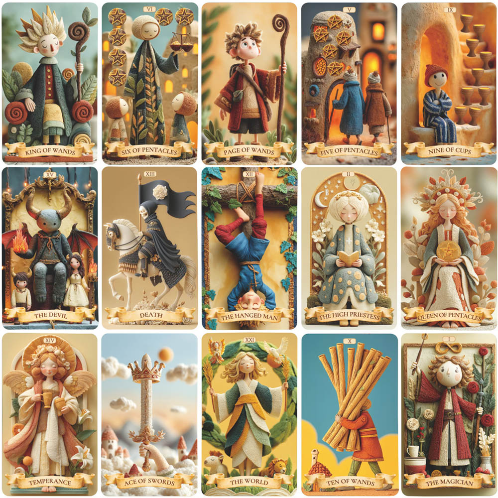 Jeu de 78 cartes de tarot, jeu - Tarot Deck With Guidebook avis et prix