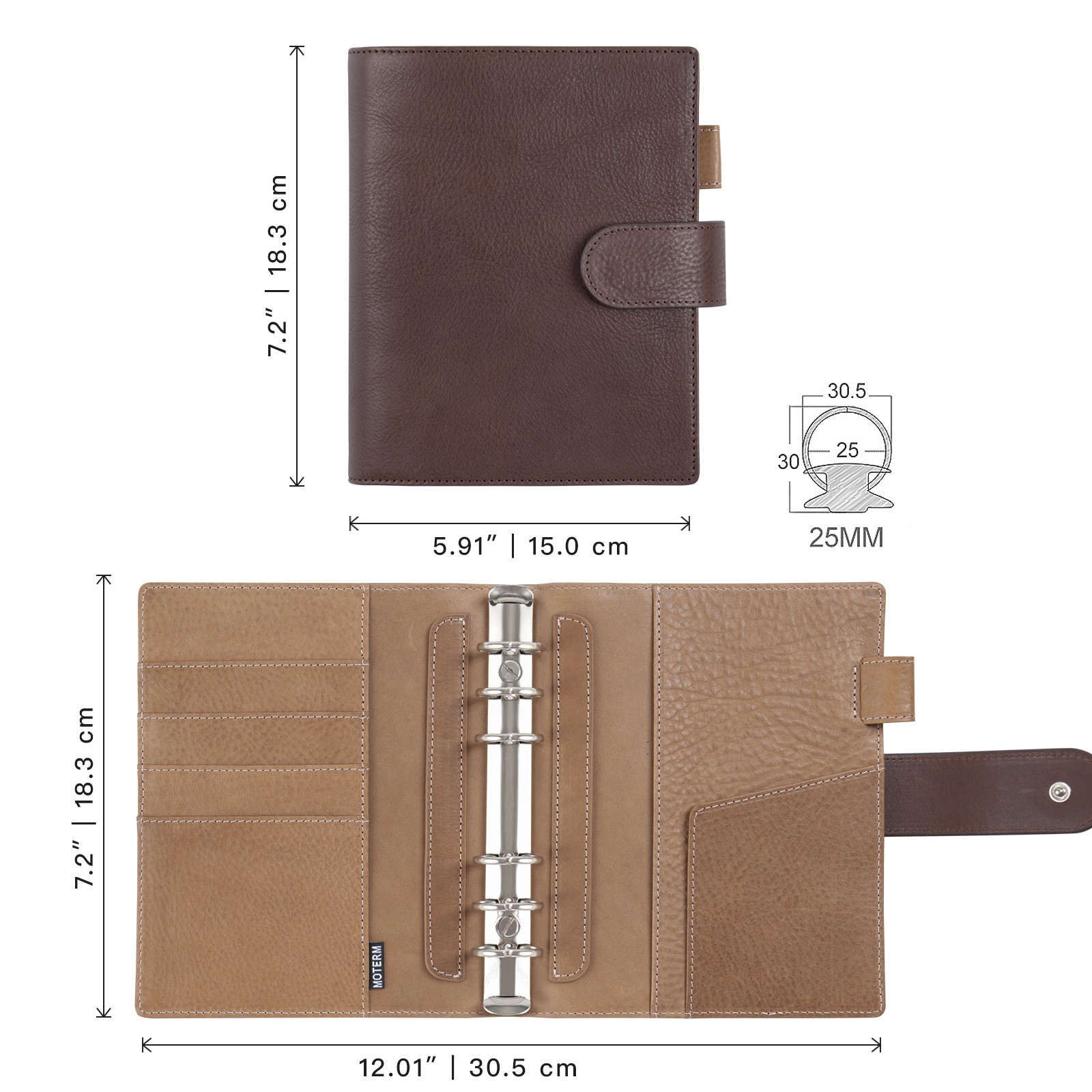 Moterm Franklin Covey taille c - Vintage Leather Journal Notebook avis et prix