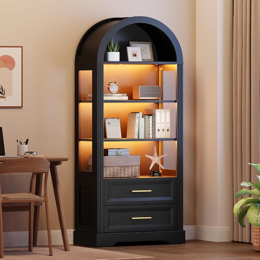 Vitrine, bibliothèque haute à  - Books avis et prix