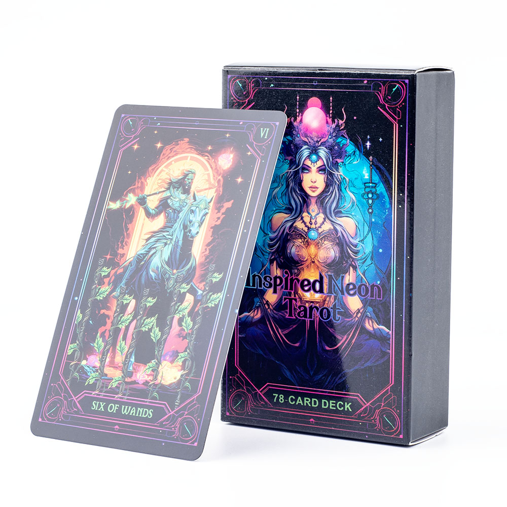 Jeu de tarot inspiré du néon,  - Tarot Deck With Guidebook avis et prix