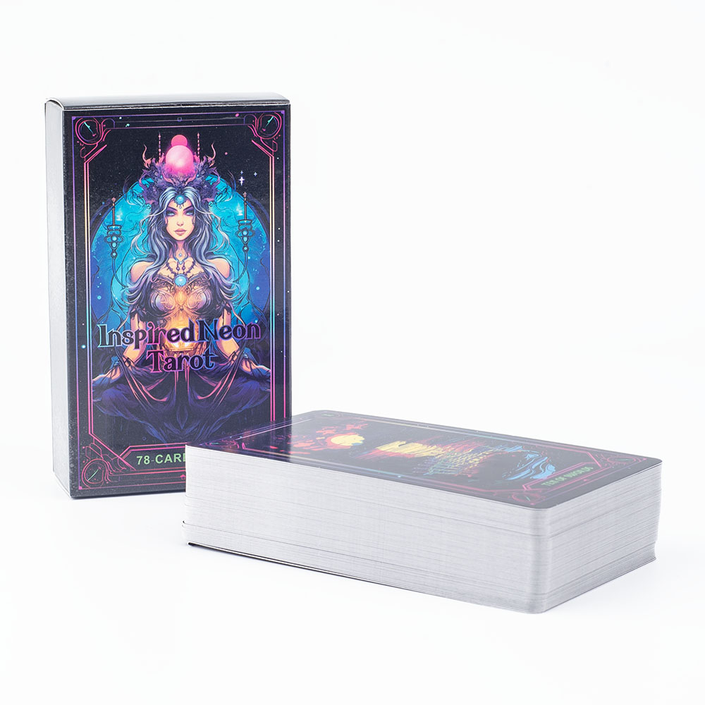 Jeu de tarot inspiré du néon,  - Tarot Deck With Guidebook avis et prix